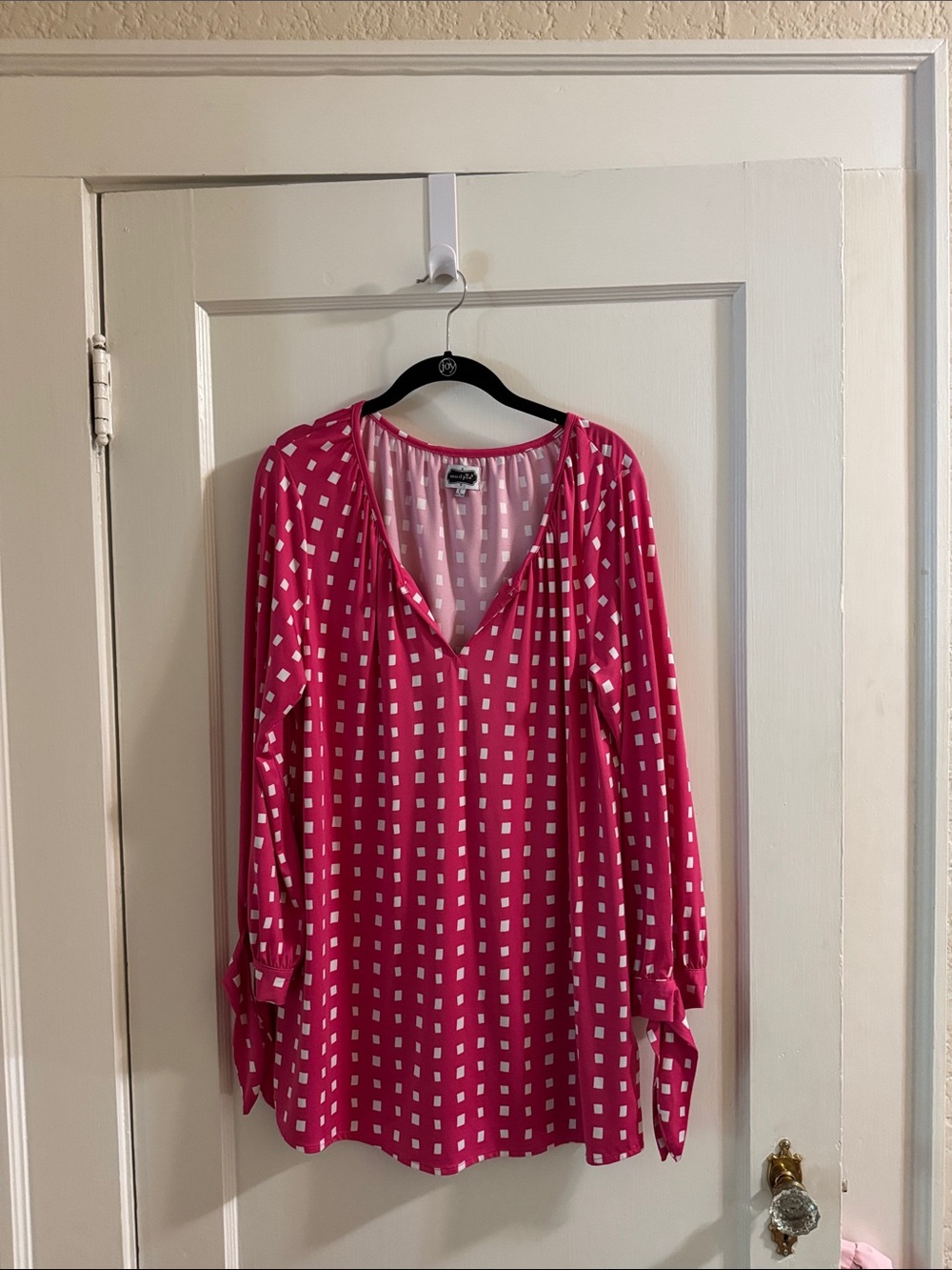 Mud Pie Pink Pattern Long Top/Mini Dress